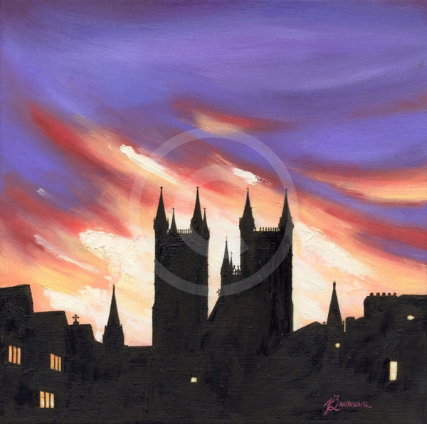 Purple Haze, Lincoln Cathedral by Mark Braithwaite