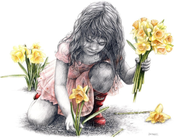 Rosebud 34 - Dances With Daffodils By Mark Braithwaite