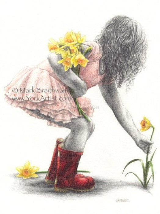 Rosebud Limited Edition - Flower Girl By Mark Braithwaite