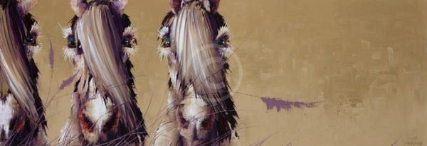 Safety In Numbers, Equestrian Horse Print by Amanda Stratford 