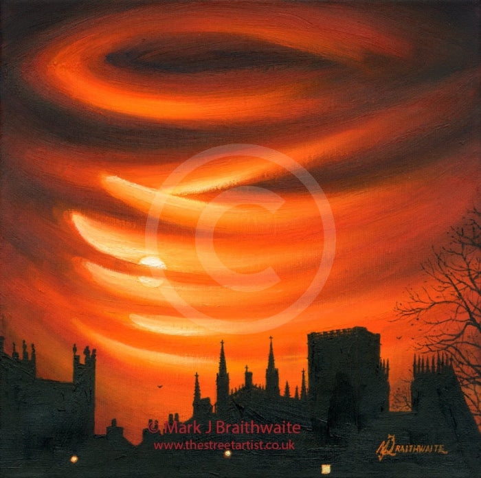 Sanguine Sunset, York Minster and Monk Bar by Mark Braithwaite