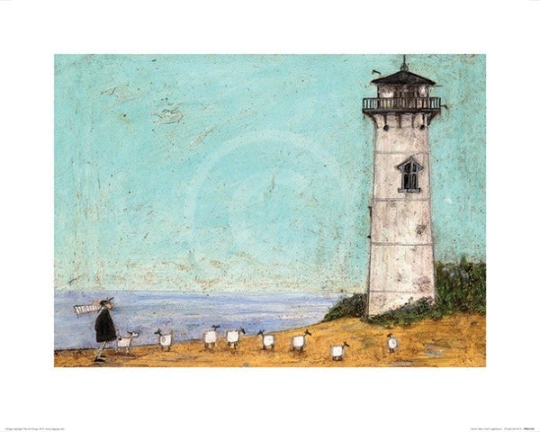 Seven Sisters And A Lighthouse By Sam Toft