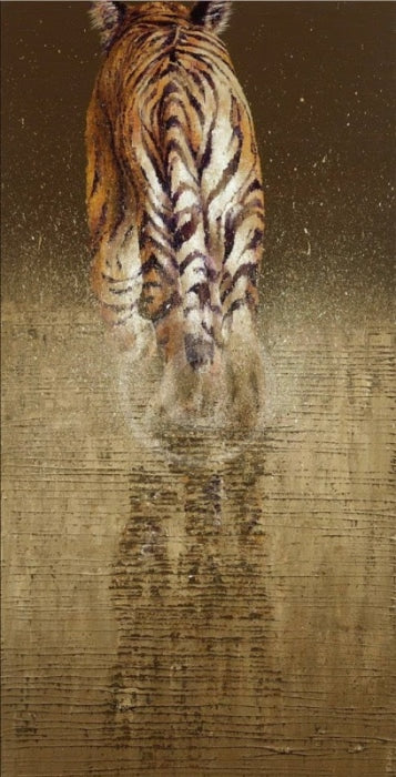 Solitary Reflections, Tiger Print by Amanda Stratford 