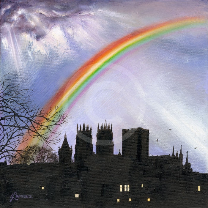 Stormy Skies, York Minster from the Walls by Mark Braithwaite