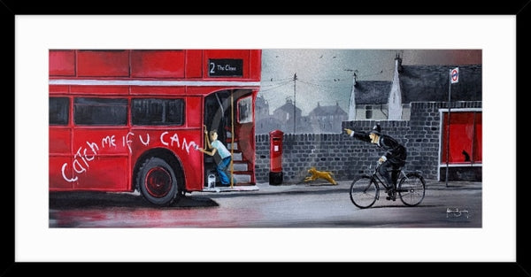 The Chase by Adam Barsby - hand finished print