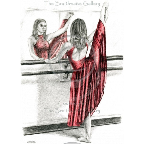 The Dancer In Red Study 1 By Mark Braithwaite