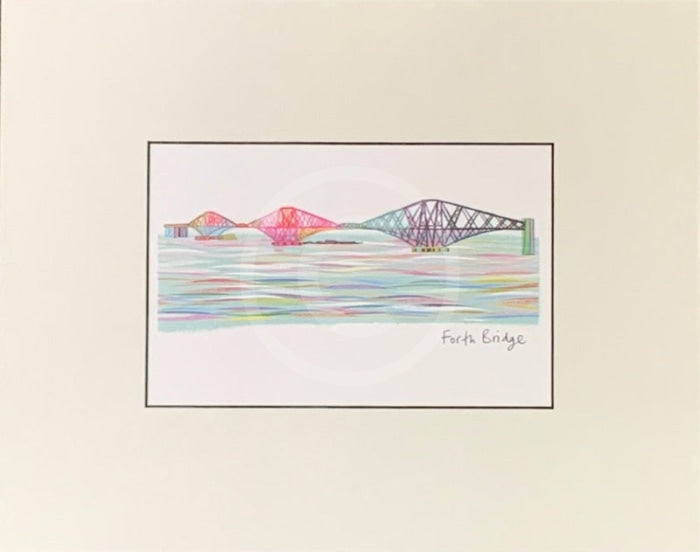 The Forth Bridge Print by Ilona Drew
