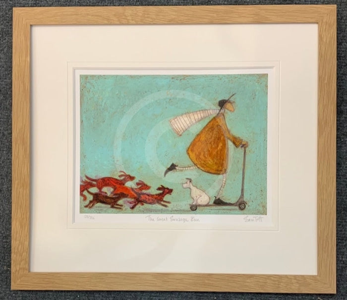 The Great Sausage Run LIMITED EDITION by Sam Toft