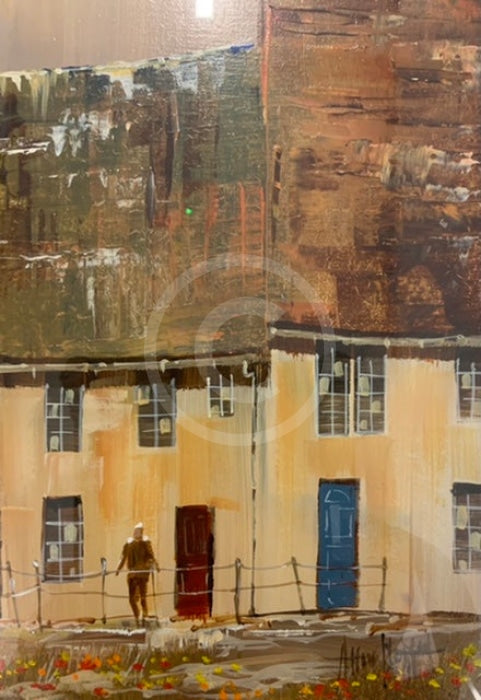 The Holliday Village Original Painting By Allan Morgan