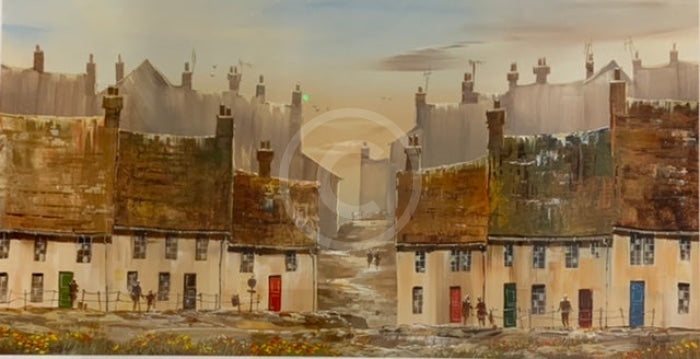 The Holliday Village Original Painting By Allan Morgan
