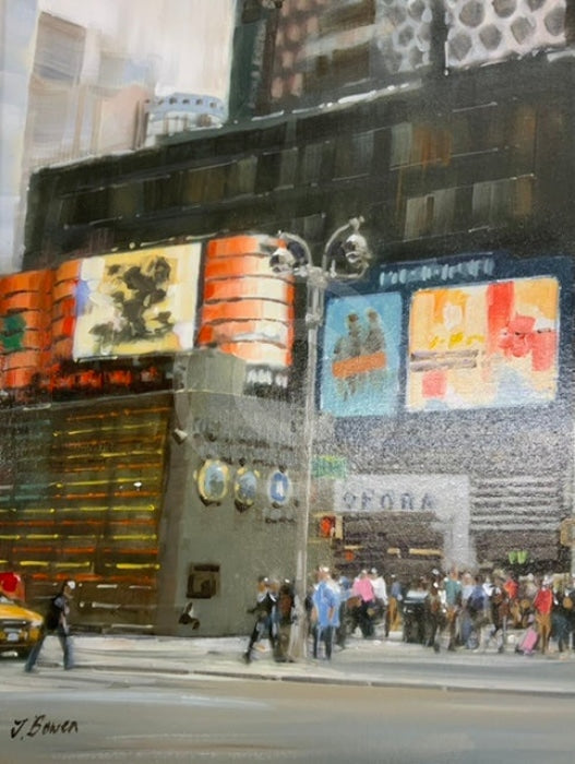 New York Original Painting By J Bowen