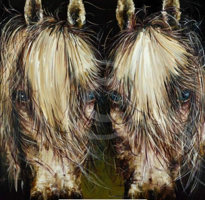 Two’s Company, Equestrian Horse Print by Amanda Stratford 