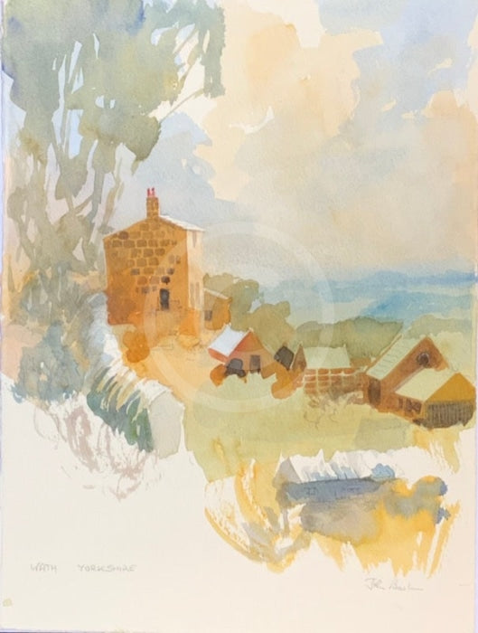 Wath, North Yorkshire - John Bastin ORIGINAL WATERCOLOUR