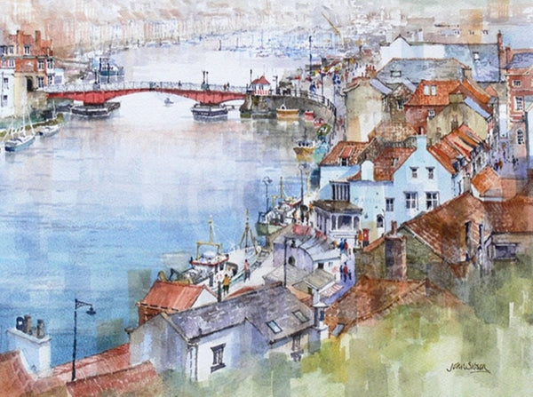 Whitby from the South by John Sibson
