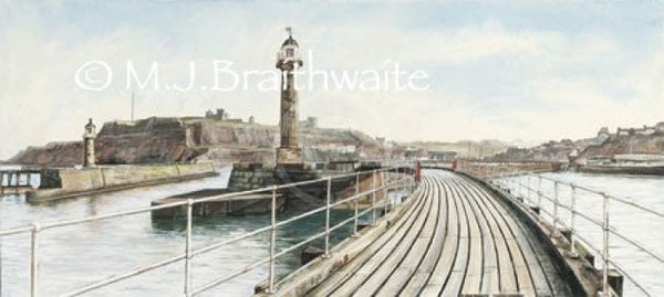 Whitby Harbour (Giclée) By Mark Braithwaite