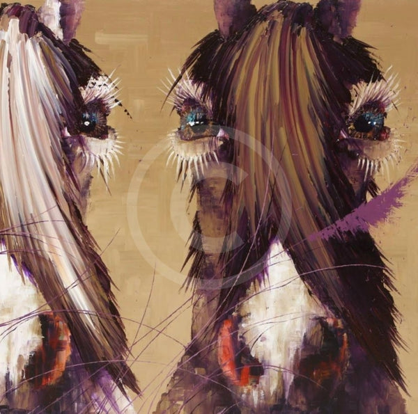 White Light Equestrian Horse Print By Amanda Stratford Only