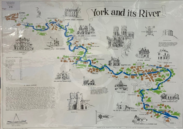 York And Its River Map
