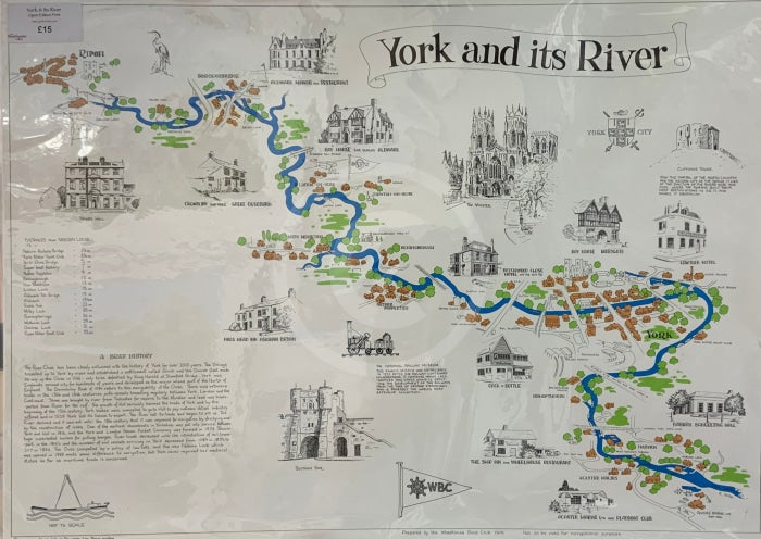 York And Its River Map